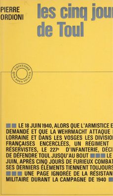 les cinq jours de toul (ebook)-pierre ordioni-9782221236796