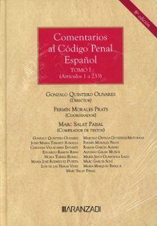comentarios al codigo penal español. tomo i y ii-gonzalo quintero olivares-9788410296596