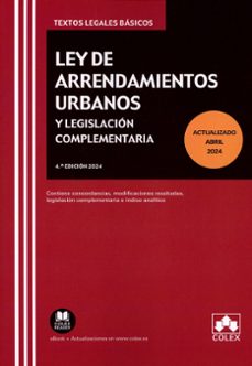 ley de arrendamientos urbanos y legislación complementaria-9788411944496