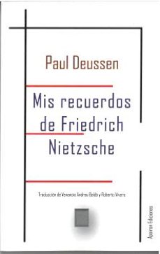 mis recuerdos de friedrich nietzsche-paul deussen-9788412699296