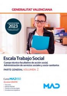 escala trabajo social. parte general volumen 2 generalitat valenciana-9788414273296