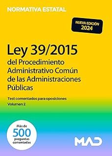 ley 39/2015, de 1 de octubre, del procedimiento administrativo comun de las administraciones publicas.-9788414280096