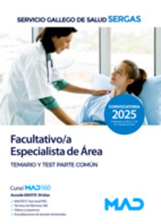 facultativo/a especialista de area. temario y test parte comun: servicio gallego de salud (sergas)-9788414299296