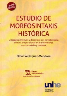 estudio de morfosintaxis historica-omar velazquez mendoza-9788416556496