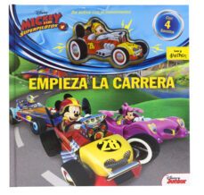 mickey y los superpilotos: empieza la carrera: cuento con coche con efectos de sonido-9788416917396
