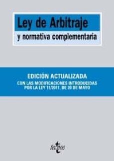 ley de arbitraje y normativa complementaria-9788430953196