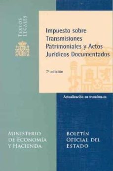 impuesto sobre transmisiones patrimoniales y actos juridicos docu mentados  (7ª ed.)-9788434019096