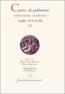 cartes de poblament valencianes mode  (vol. iii): segles xvi-xviii-9788437097596