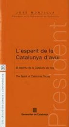 l esperit de la catalunya d avui-jose montilla-9788439382096