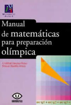 manual de matematicas para preparacion olimpica-cristobal sanchez rubio-manuel ripolles amela-9788480213196