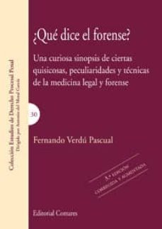 ¿que dice el forense?-9788490452196