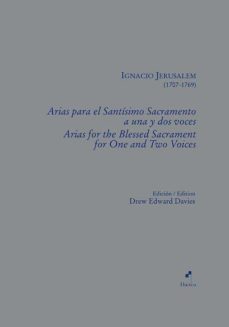 arias para el santisimo sacramento a una y dos voces-ignacio jerusalem-9788494918896