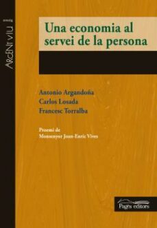 una economia al servei de la persona-9788499756196