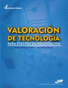 valoracion de tecnologia para efectos de negociacion (ebook)-luz marina franco montoya-rubén darío echeverri echeverri-9789588743196