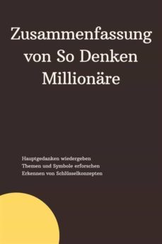 zusammenfassung von so denken millionare (ebook)-9791222036496