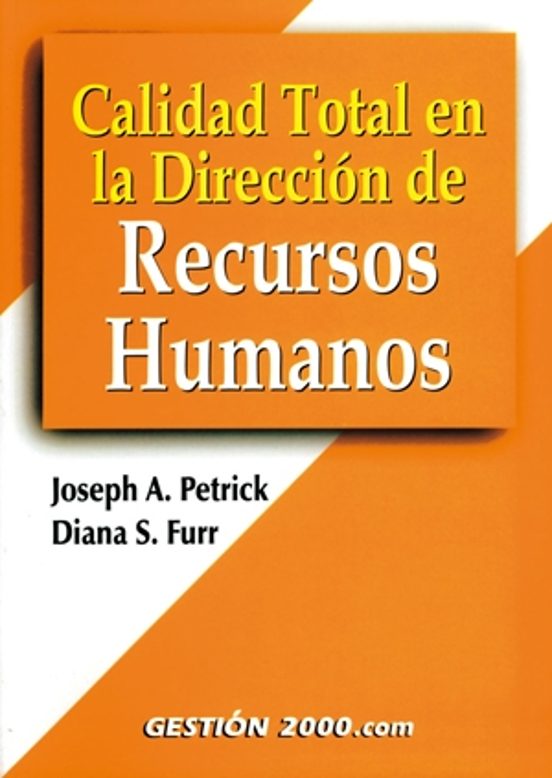 Portada de Calidad total en la dirección de Recursos Humanos