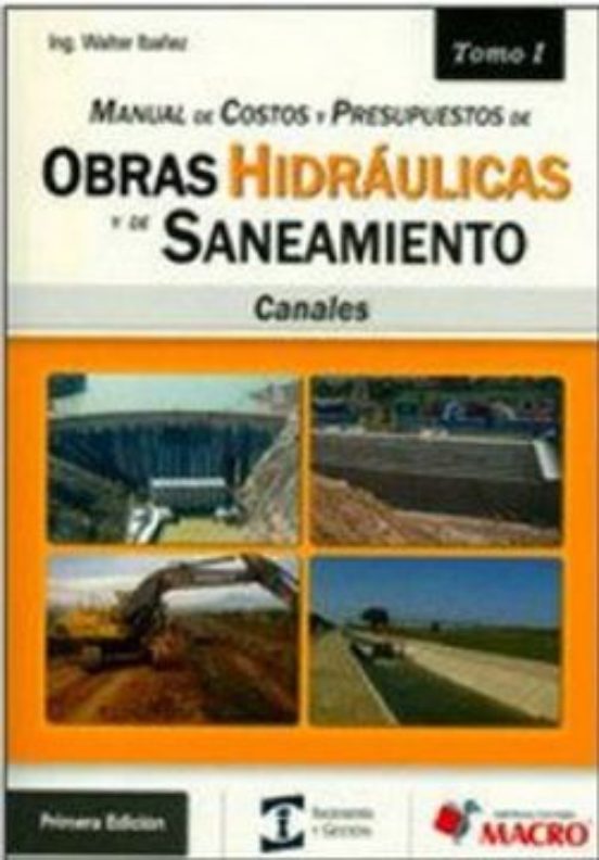 Portada de Manual De Costos Y Presupuestos De Obras Hidraulicas I