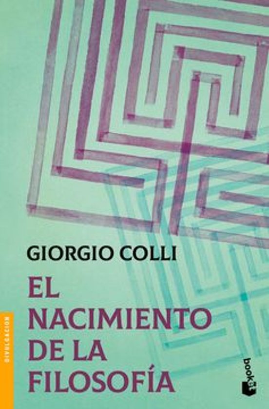 Portada de El nacimiento de la filosofía