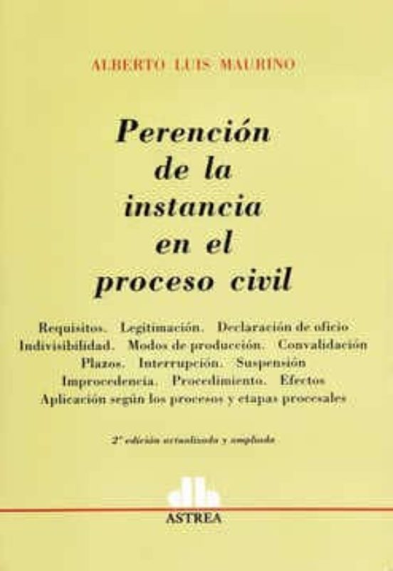 Portada de Perencion De La Instancia