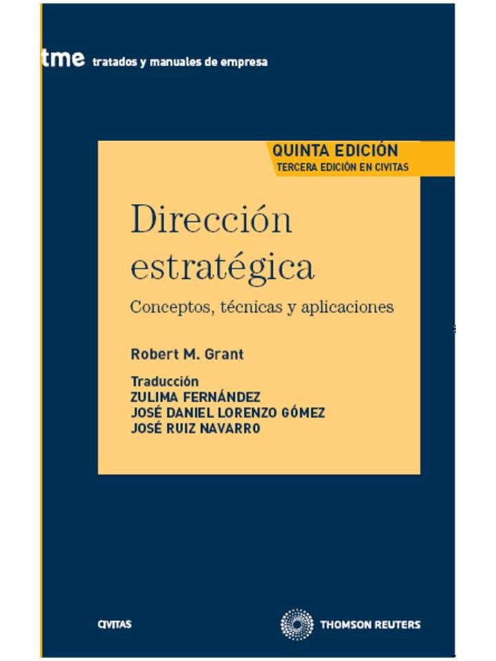 Direccion Estrategica 5ª Edicion Robert M Grant Comprar Libro 