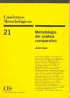 metodologia del analisis comparativo-jordi caïs fontanella-9788474762426 metodologia del analisis comparativo-jordi caïs fontanella-9788474762426