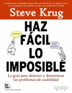 haz facil lo imposible: la guia para detectar y determinar los pr oblemas de usabilidad-steve krug-9788441527546 haz facil lo imposible: la guia para detectar y determinar los pr oblemas de usabilidad-steve krug-9788441527546