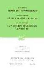 teoria del conocimiento; el realismo critico; los juicios sinteti cos a priori (11ª ed.)-julian besteiro-juan hessen-9789684529656 teoria del conocimiento; el realismo critico; los juicios sinteti cos a priori (11ª ed.)-julian besteiro-juan hessen-9789684529656
