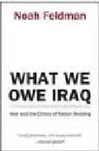 what we owe iraq: war and the ethics of nation building-noah feldman-9780691121796 what we owe iraq: war and the ethics of nation building-noah feldman-9780691121796