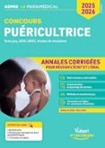 CONCOURS PUÉRICULTRICE - ANNALES CORRIGÉES - SUJETS 2024