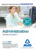 administrativos del servicio vasco de salud-osakidetza. temario volumen 1-9788414215906 administrativos del servicio vasco de salud-osakidetza. temario volumen 1-9788414215906