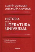 historia de la literatura universal i-martin de riquer-jose maria valverde-9788424938406 historia de la literatura universal i-martin de riquer-jose maria valverde-9788424938406