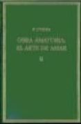 obra amatoria ii. el arte de amar-publio ovidio nason-9788400074616 obra amatoria ii. el arte de amar-publio ovidio nason-9788400074616