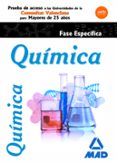 química fase específica prueba de acceso a la universidad para ma yores de 25 años comunitat valenciana-9788414209516 química fase específica prueba de acceso a la universidad para ma yores de 25 años comunitat valenciana-9788414209516