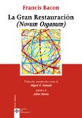 la gran restauracion (novum organum)-francis bacon-9788430952816 la gran restauracion (novum organum)-francis bacon-9788430952816
