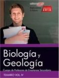 cuerpo de profesores de enseñanza secundaria. biología y geología. temario vol. iv.-9788468167916 cuerpo de profesores de enseñanza secundaria. biología y geología. temario vol. iv.-9788468167916