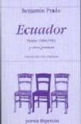 ecuador: poesia 1986-2001 y otros poemas-benjamin prado-9788475179216 ecuador: poesia 1986-2001 y otros poemas-benjamin prado-9788475179216