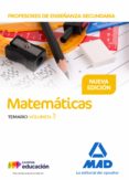 profesores de enseñanza secundaria matematicas: temario (vol. 3)-9788414211526 profesores de enseñanza secundaria matematicas: temario (vol. 3)-9788414211526
