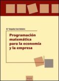 programacion matematica para la economia y la empresa-mª begoña font belaire-9788437065526 programacion matematica para la economia y la empresa-mª begoña font belaire-9788437065526