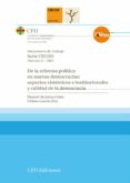 de la reforma politica en nuevas democracias: aspectos sistemicos e institucionales y calidad de la democracia-manuel alcantara saez-9788492456826 de la reforma politica en nuevas democracias: aspectos sistemicos e institucionales y calidad de la democracia-manuel alcantara saez-9788492456826