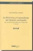 docencia y el aprendizaje del derecho en españa: una perspectiva de derecho comparado-9788497686426 docencia y el aprendizaje del derecho en españa: una perspectiva de derecho comparado-9788497686426