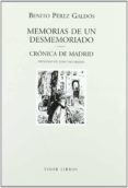 memorias de un desmemoriado: cronica de madrid-benito perez galdos-9788475228136 memorias de un desmemoriado: cronica de madrid-benito perez galdos-9788475228136
