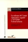 reforma del estado autonomico español y del estado federal aleman-jose tudela aranda-9788425914546 reforma del estado autonomico español y del estado federal aleman-jose tudela aranda-9788425914546