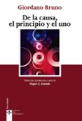 de la causa, el principio y el uno-giordano bruno-9788430974146 de la causa, el principio y el uno-giordano bruno-9788430974146