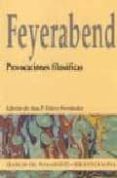 provocaciones filosoficas-paul k. feyerabend-9788497421546 provocaciones filosoficas-paul k. feyerabend-9788497421546