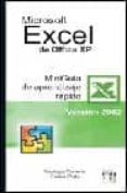 microsoft excel de office xp version 2002 (mini guia de aprendiza je rapido)-carles prats-santiago traveria reyes-9788496097056 microsoft excel de office xp version 2002 (mini guia de aprendiza je rapido)-carles prats-santiago traveria reyes-9788496097056