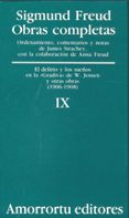 obras completas (vol. ix): el delirio y los sueños-sigmund freud-9789505185856 obras completas (vol. ix): el delirio y los sueños-sigmund freud-9789505185856