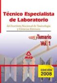 tecnicos especialistas de laboratorio del instituto nacional de t oxicologia y ciencias forenses. temario (vol.i)-9788466589666 tecnicos especialistas de laboratorio del instituto nacional de t oxicologia y ciencias forenses. temario (vol.i)-9788466589666