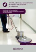 (i.b.d.)tecnicas y procedimientos de limpieza con utilizacion de maquinaria. sscm0108 - limpieza de superficies y mobiliario en edificios y locales-9788483646366 (i.b.d.)tecnicas y procedimientos de limpieza con utilizacion de maquinaria. sscm0108 - limpieza de superficies y mobiliario en edificios y locales-9788483646366