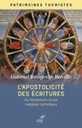 L'APOSTOLICITÉ DES ÉCRITURES