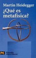 ¿que es metafisica?-martin heidegger-9788420655376 ¿que es metafisica?-martin heidegger-9788420655376